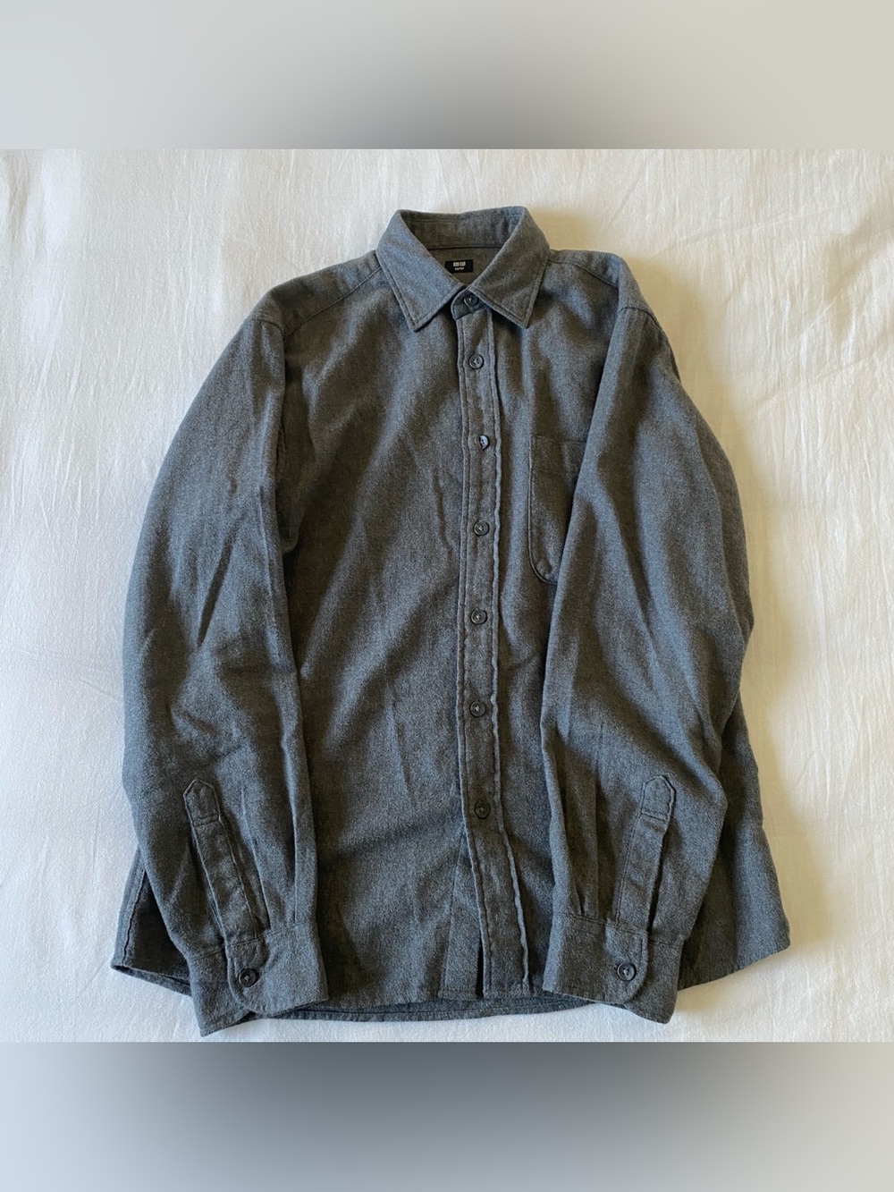 Grey Uniqlo Flannel